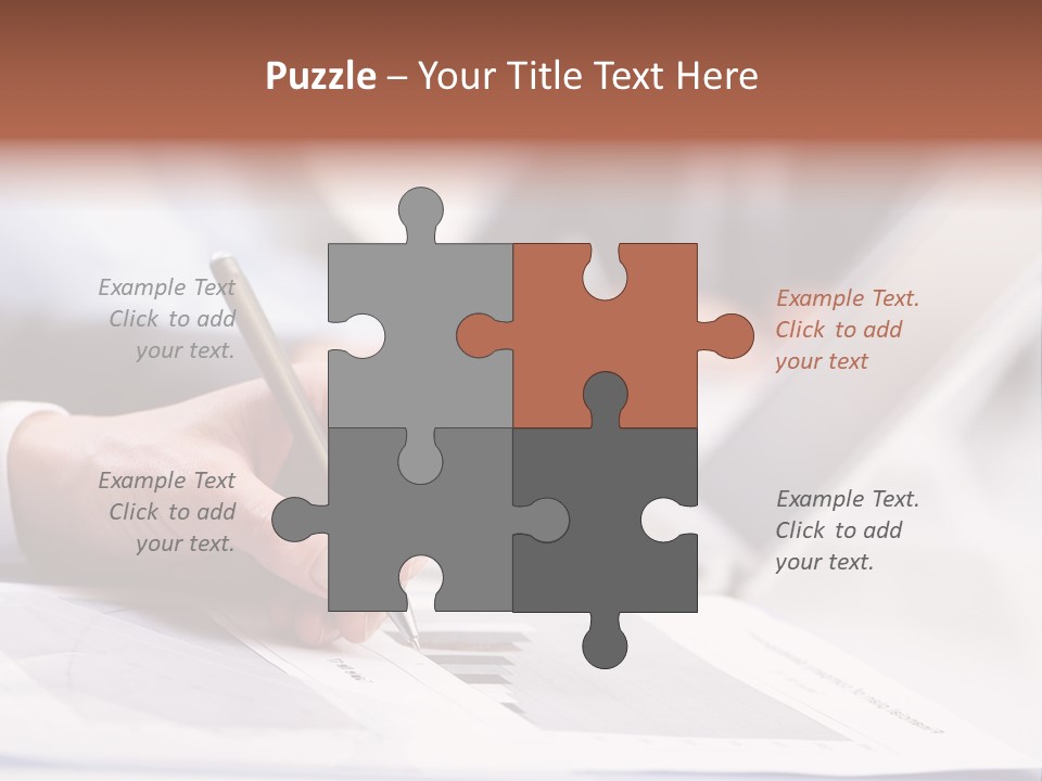 Closeup White Form PowerPoint Template