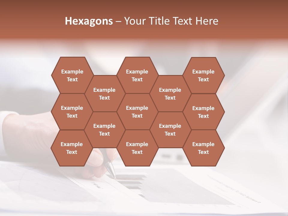 Closeup White Form PowerPoint Template