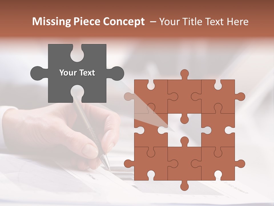 Closeup White Form PowerPoint Template