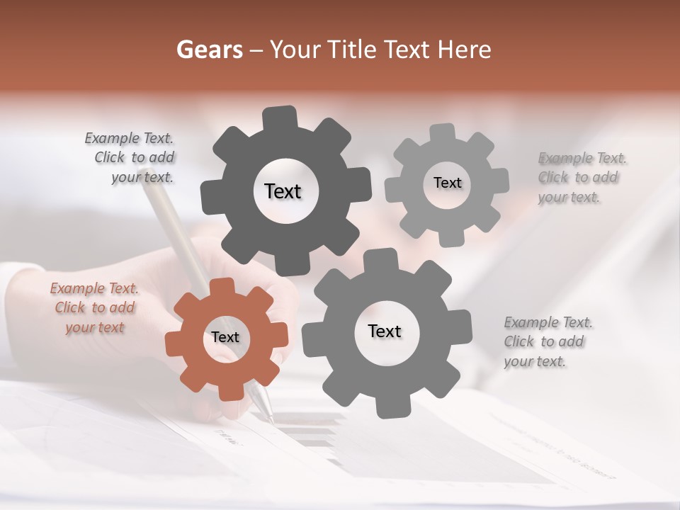 Closeup White Form PowerPoint Template