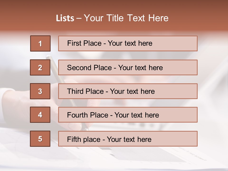 Closeup White Form PowerPoint Template