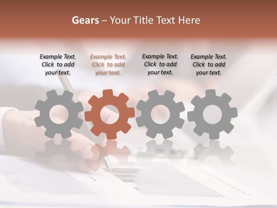 Closeup White Form PowerPoint Template