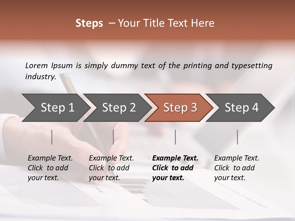 Closeup White Form PowerPoint Template