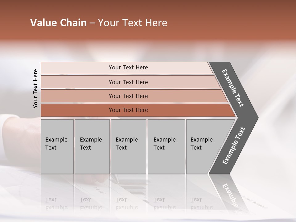 Closeup White Form PowerPoint Template