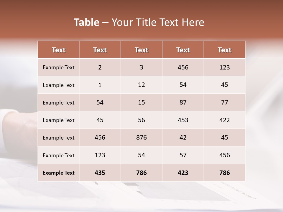 Closeup White Form PowerPoint Template