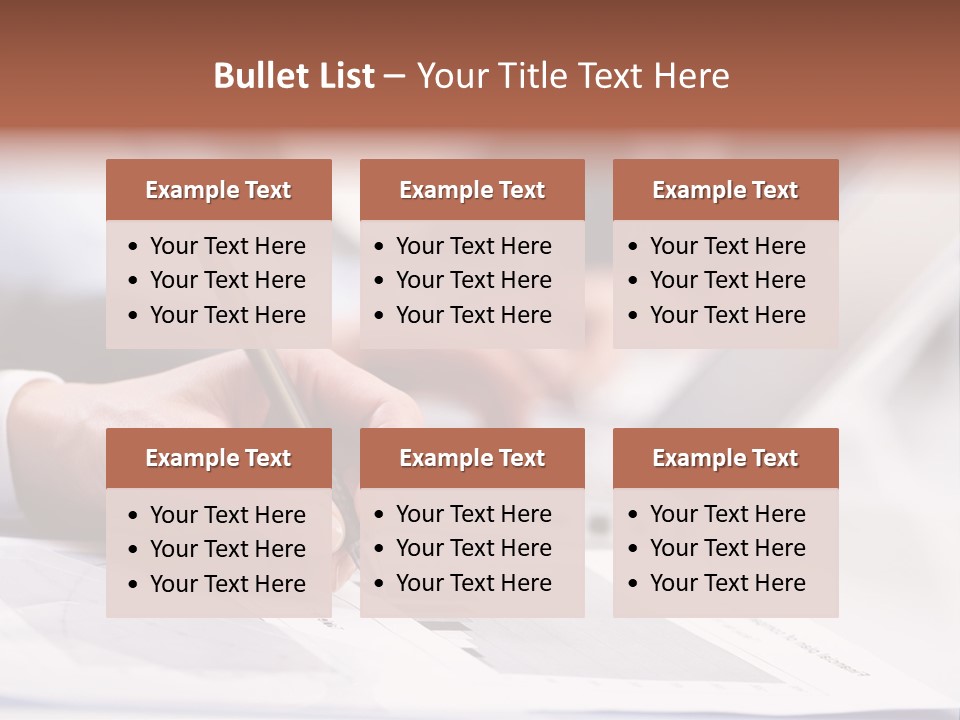 Closeup White Form PowerPoint Template