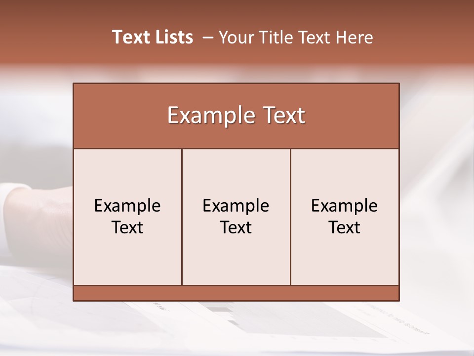 Closeup White Form PowerPoint Template