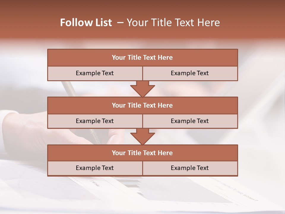 Closeup White Form PowerPoint Template