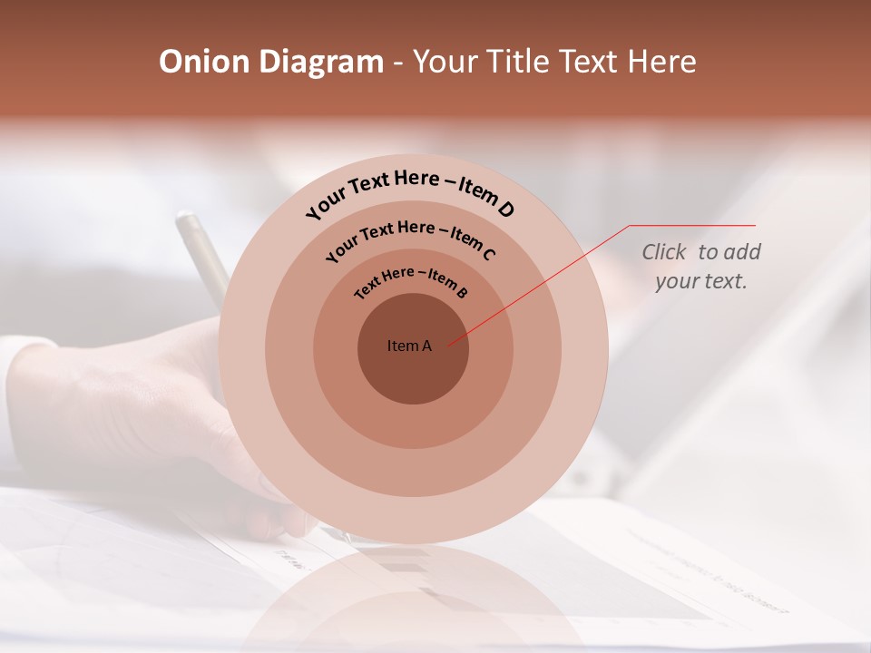 Closeup White Form PowerPoint Template
