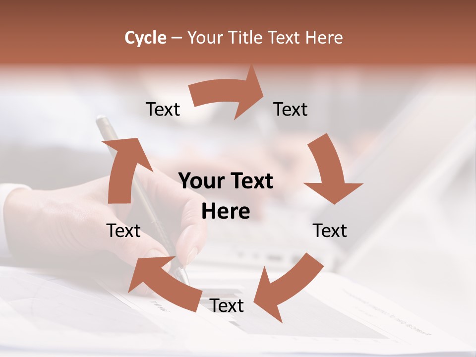 Closeup White Form PowerPoint Template