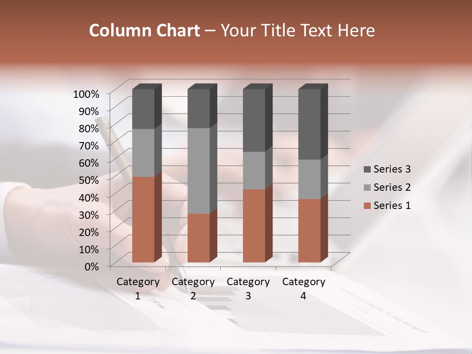 Closeup White Form PowerPoint Template