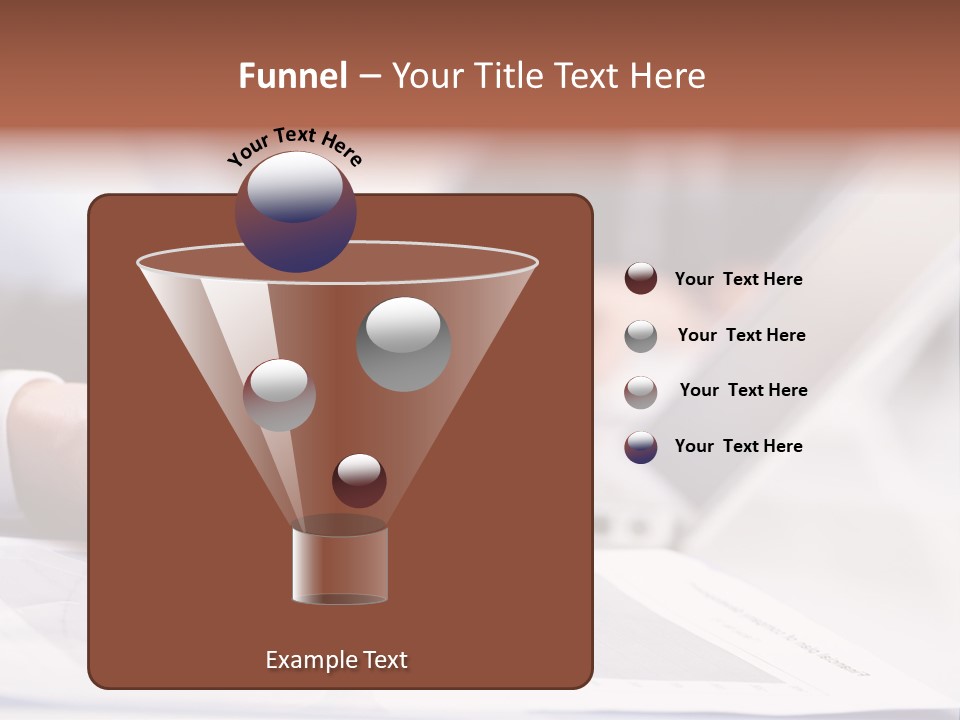 Closeup White Form PowerPoint Template