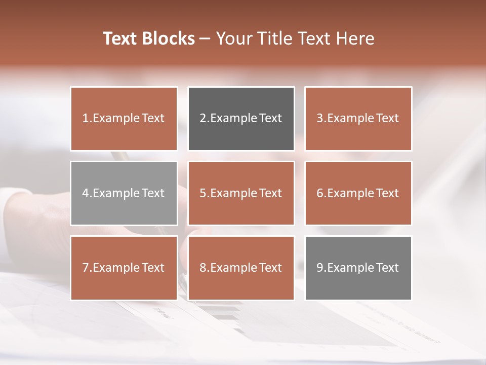 Closeup White Form PowerPoint Template