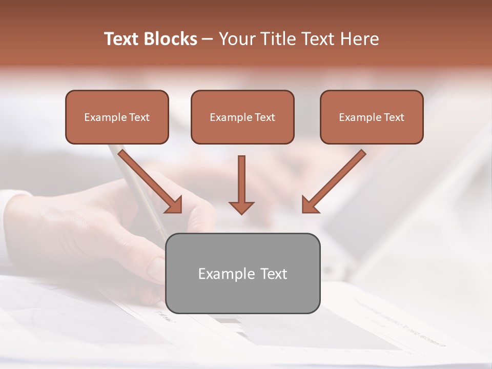 Closeup White Form PowerPoint Template