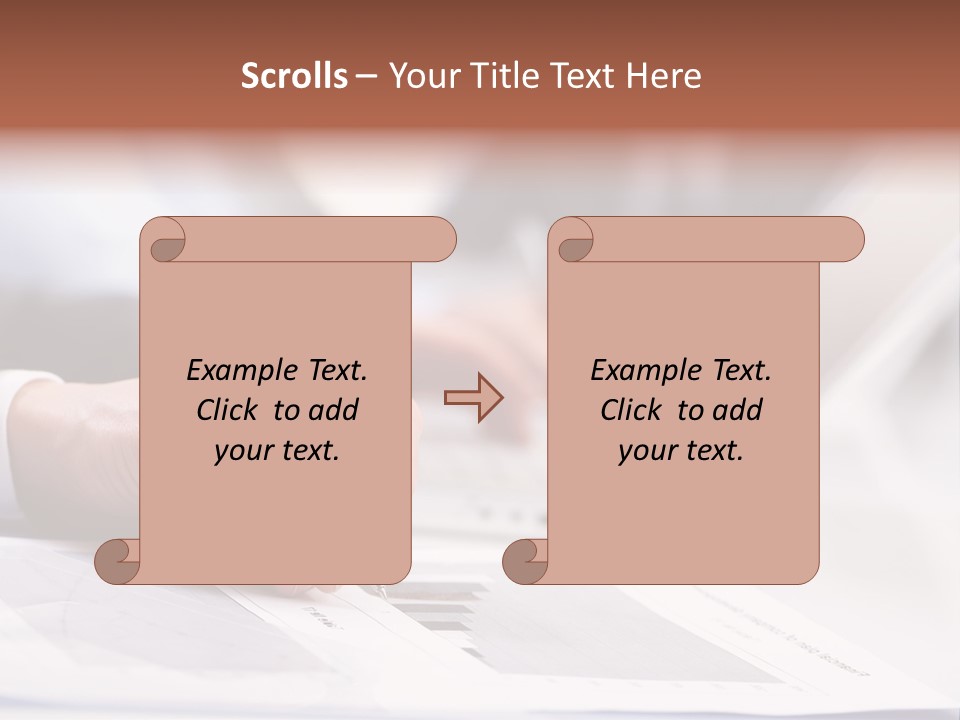 Closeup White Form PowerPoint Template