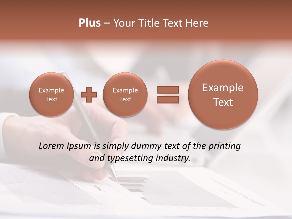 Closeup White Form PowerPoint Template