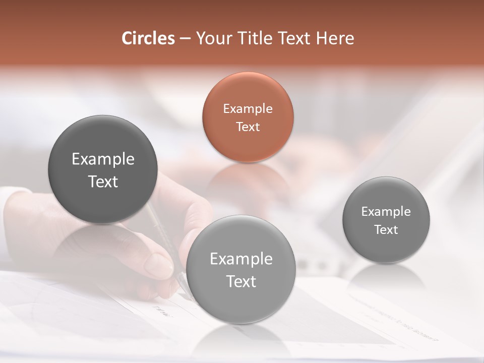 Closeup White Form PowerPoint Template