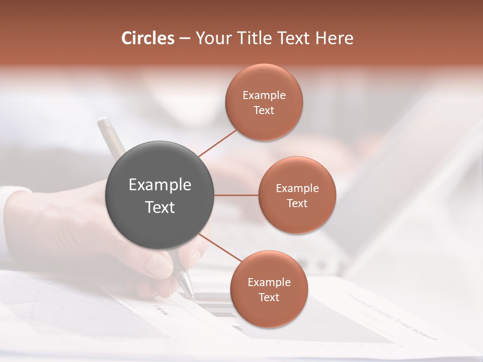 Closeup White Form PowerPoint Template