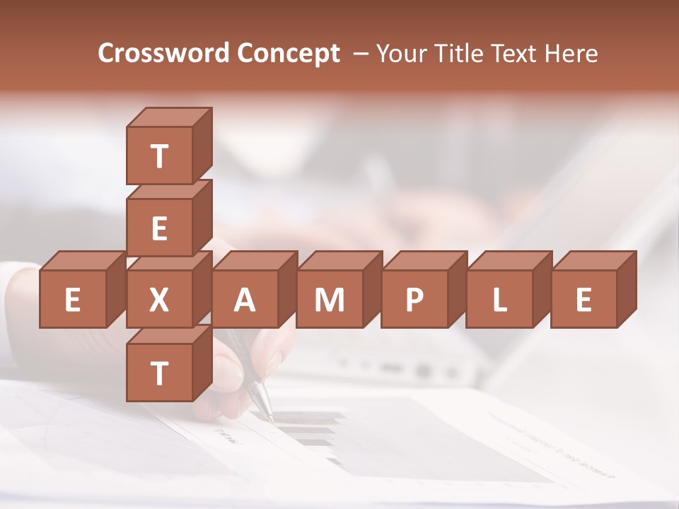 Closeup White Form PowerPoint Template