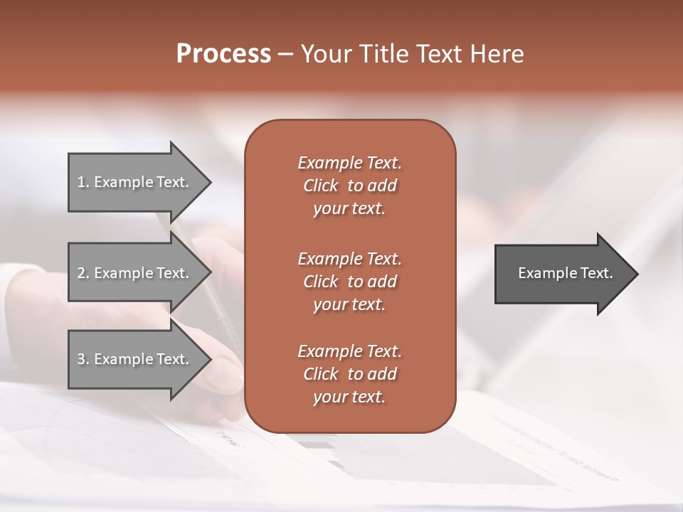 Closeup White Form PowerPoint Template