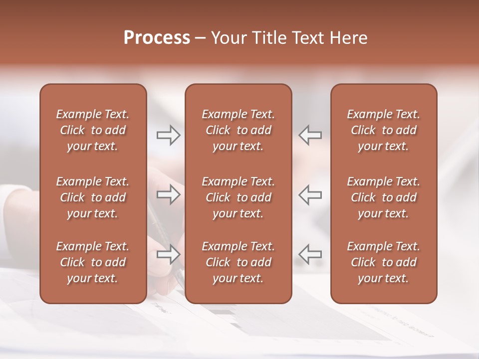 Closeup White Form PowerPoint Template