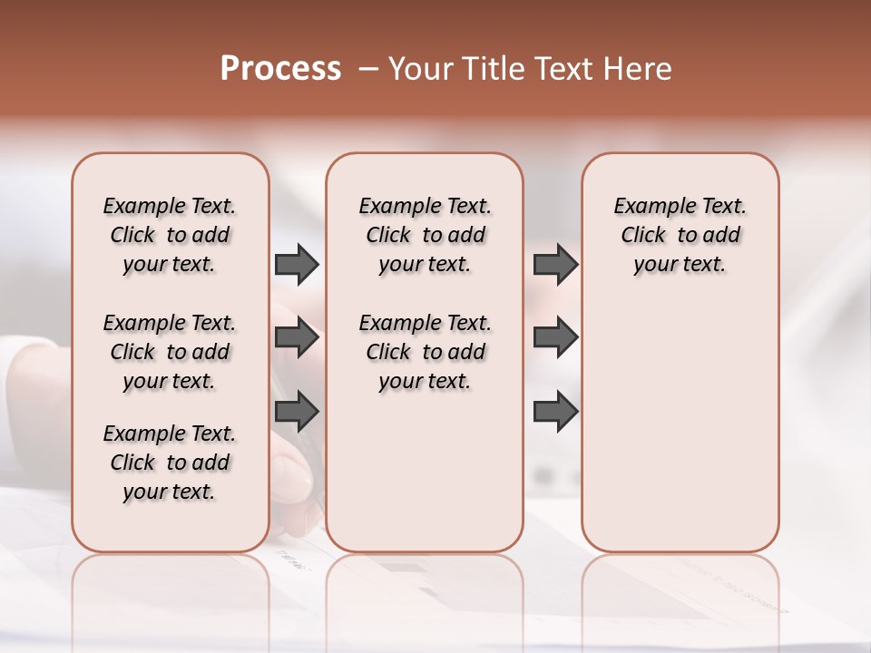 Closeup White Form PowerPoint Template