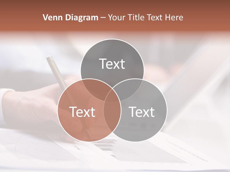 Closeup White Form PowerPoint Template