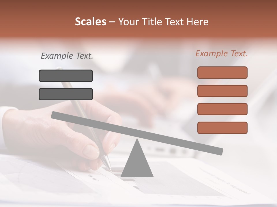 Closeup White Form PowerPoint Template