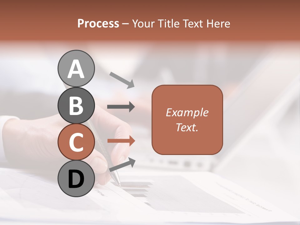 Closeup White Form PowerPoint Template