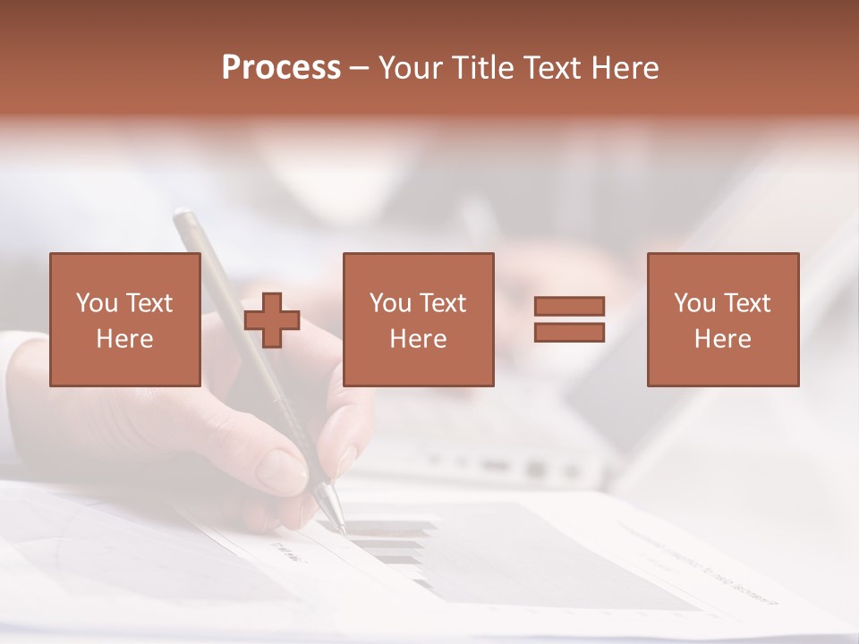 Closeup White Form PowerPoint Template