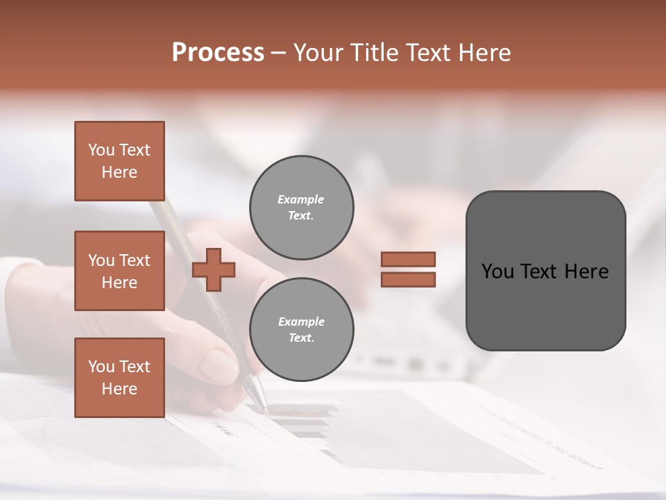 Closeup White Form PowerPoint Template