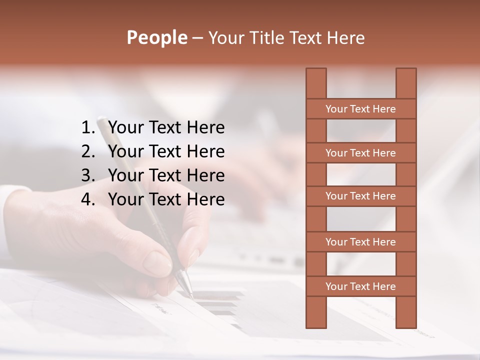 Closeup White Form PowerPoint Template