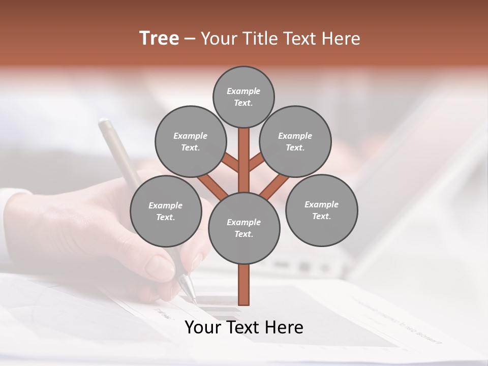 Closeup White Form PowerPoint Template