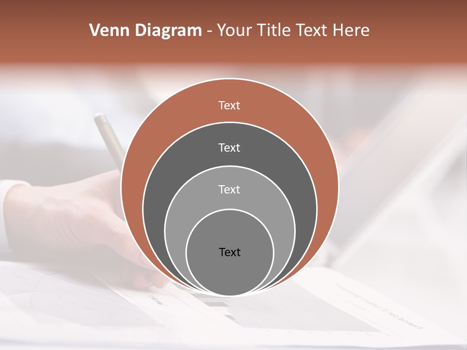 Closeup White Form PowerPoint Template