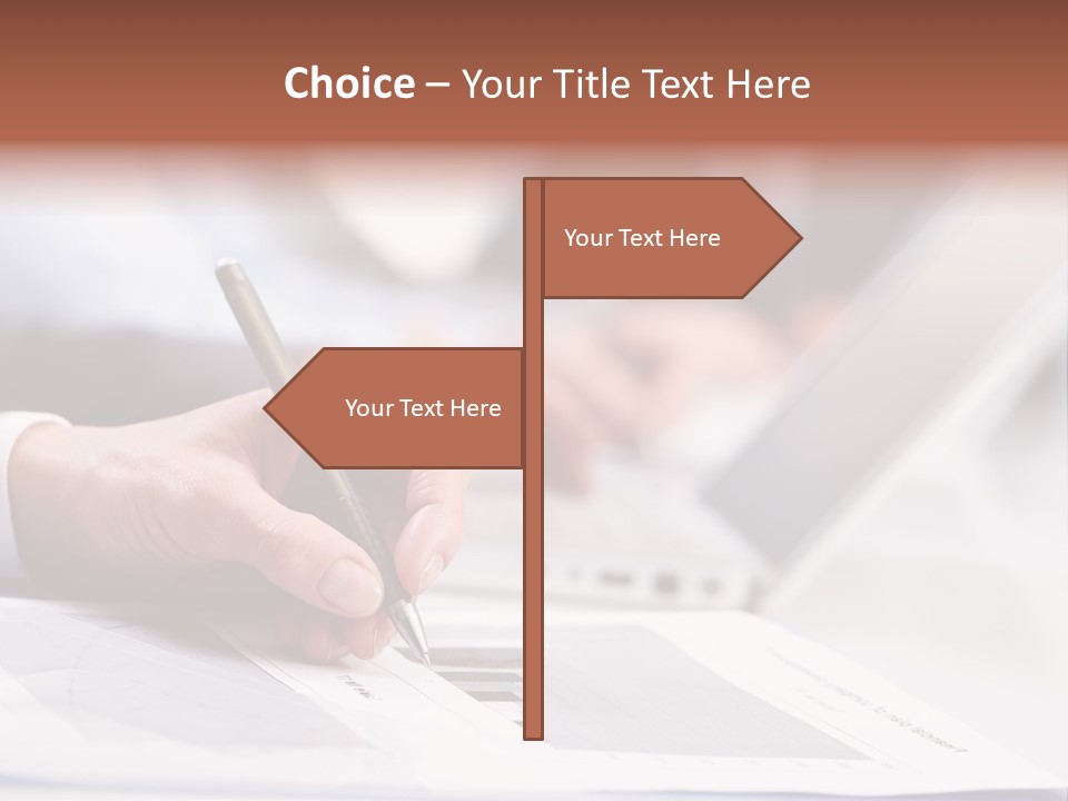 Closeup White Form PowerPoint Template