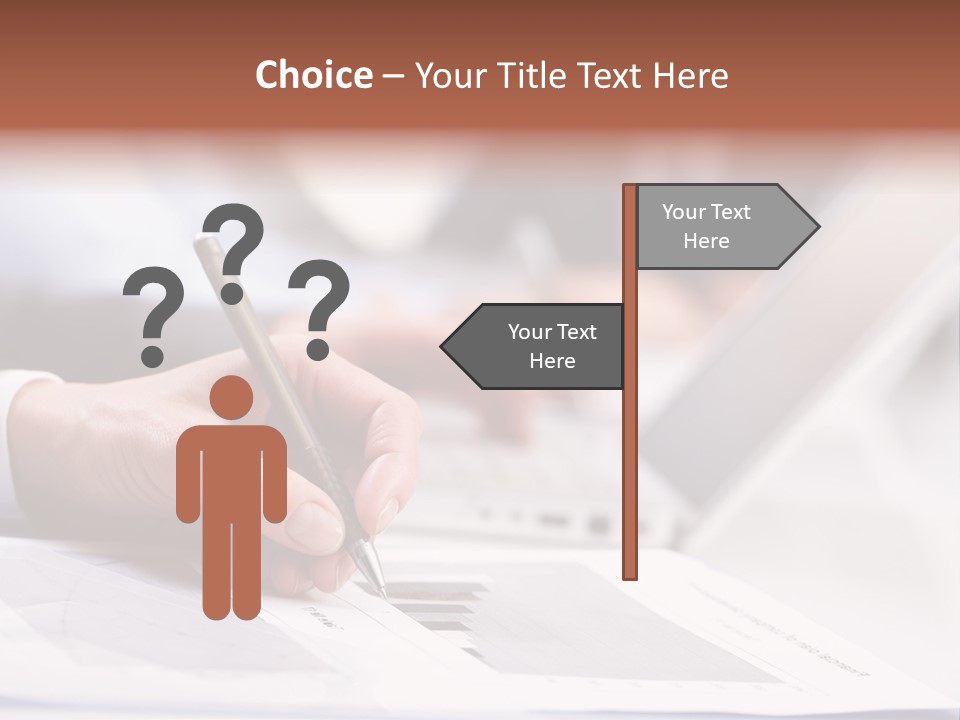 Closeup White Form PowerPoint Template