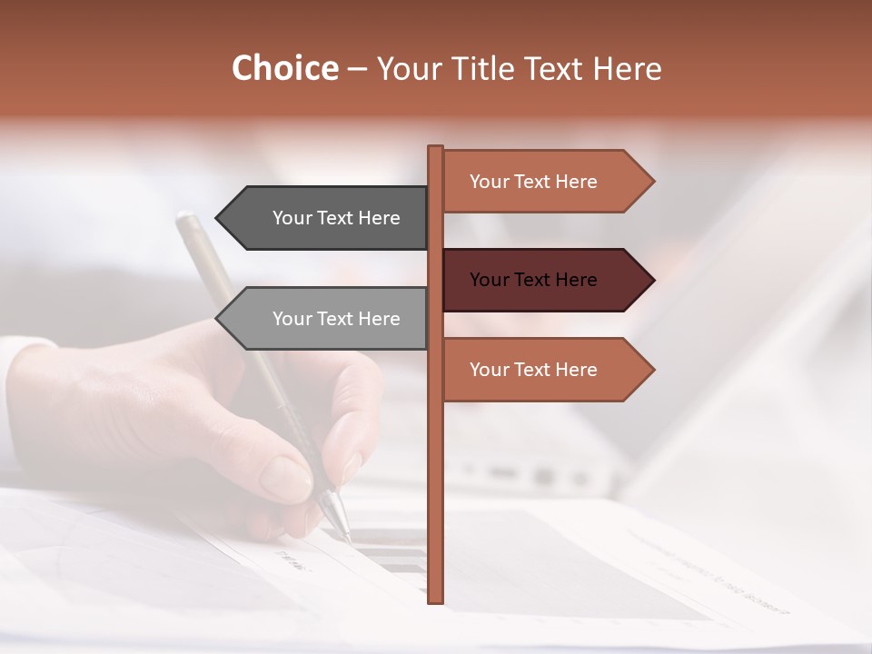 Closeup White Form PowerPoint Template