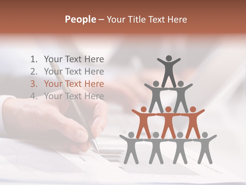 Closeup White Form PowerPoint Template