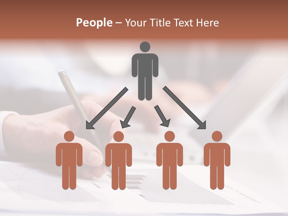 Closeup White Form PowerPoint Template