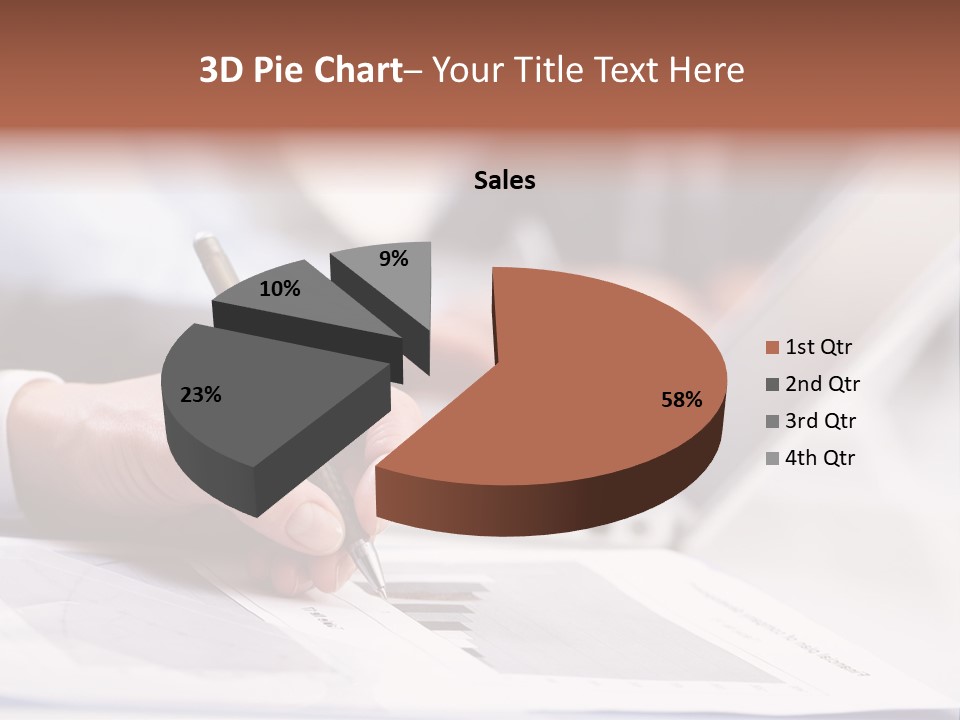Closeup White Form PowerPoint Template