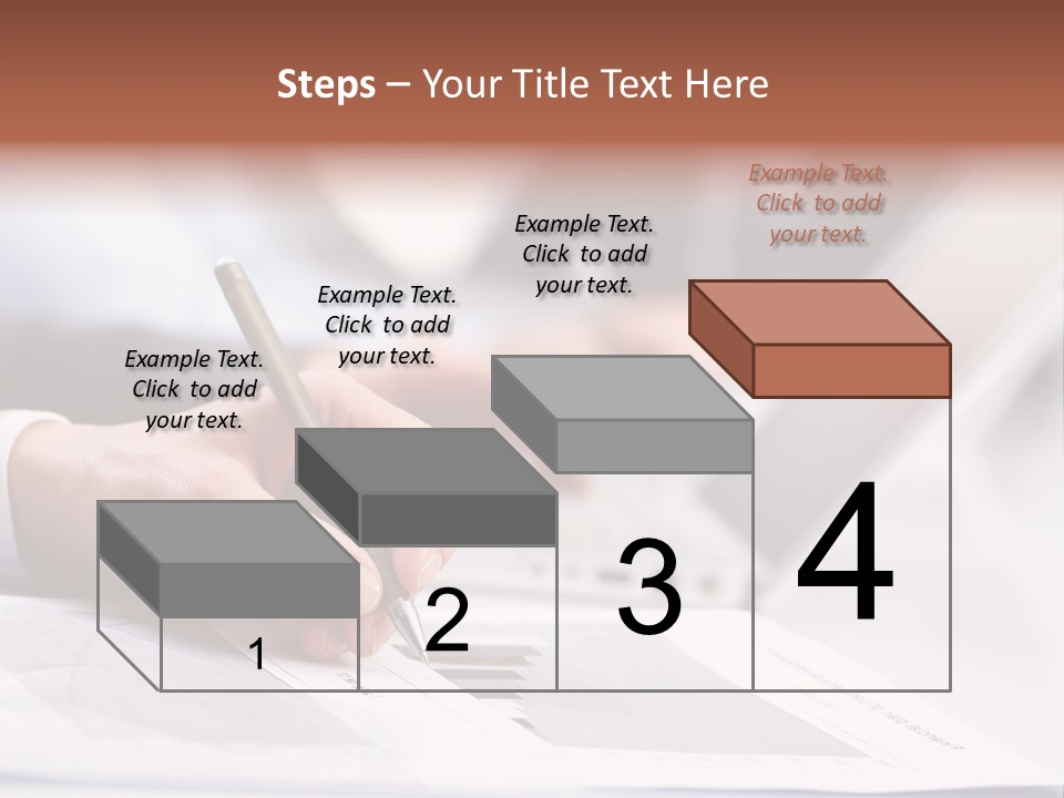 Closeup White Form PowerPoint Template