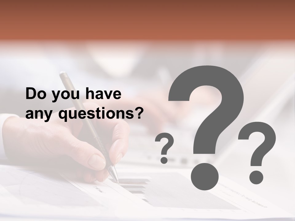 Closeup White Form PowerPoint Template