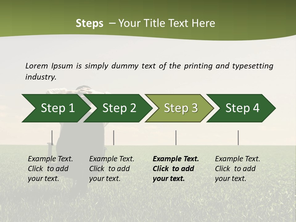 Young Sitting Angle PowerPoint Template