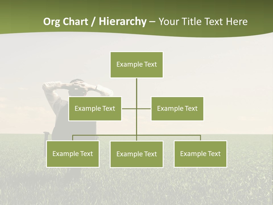 Young Sitting Angle PowerPoint Template