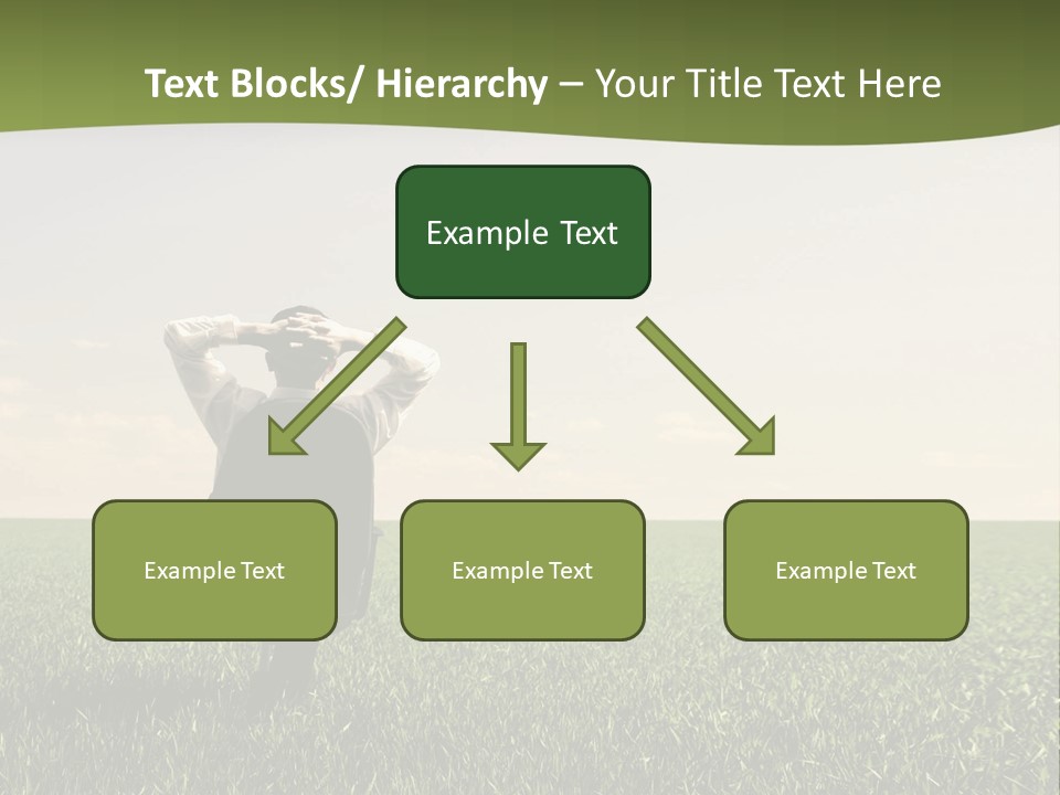 Young Sitting Angle PowerPoint Template