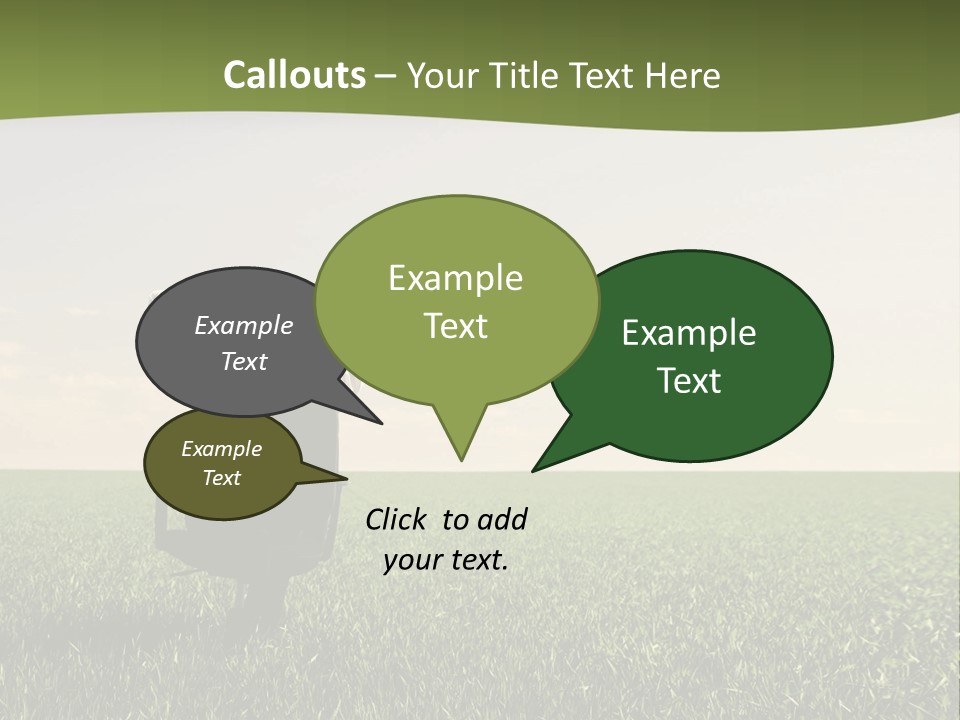 Young Sitting Angle PowerPoint Template