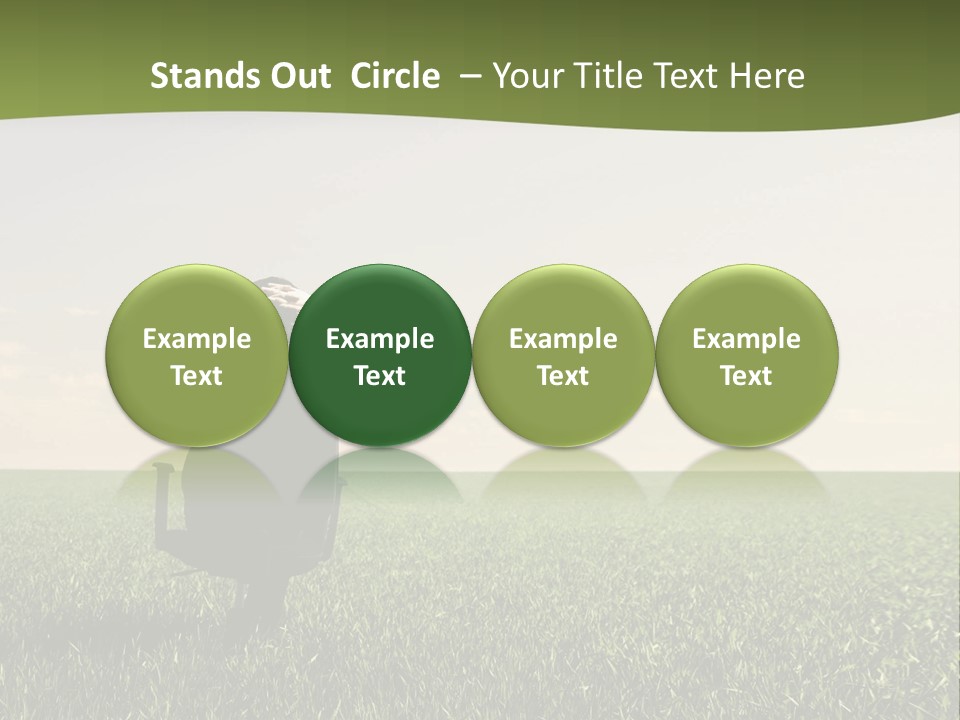 Young Sitting Angle PowerPoint Template