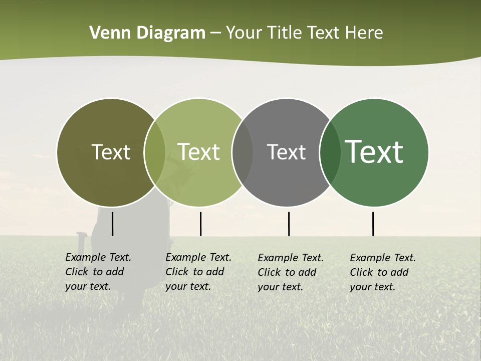 Young Sitting Angle PowerPoint Template