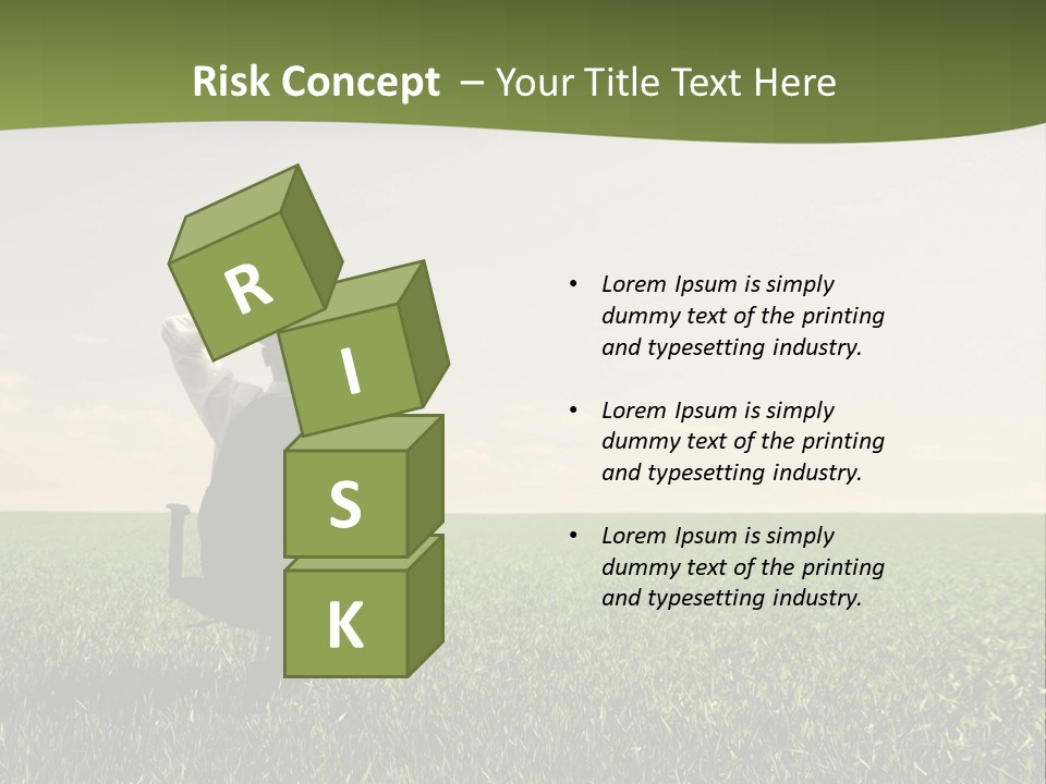 Young Sitting Angle PowerPoint Template