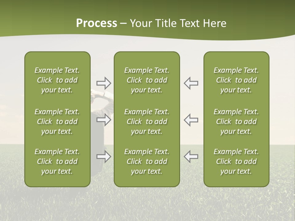 Young Sitting Angle PowerPoint Template